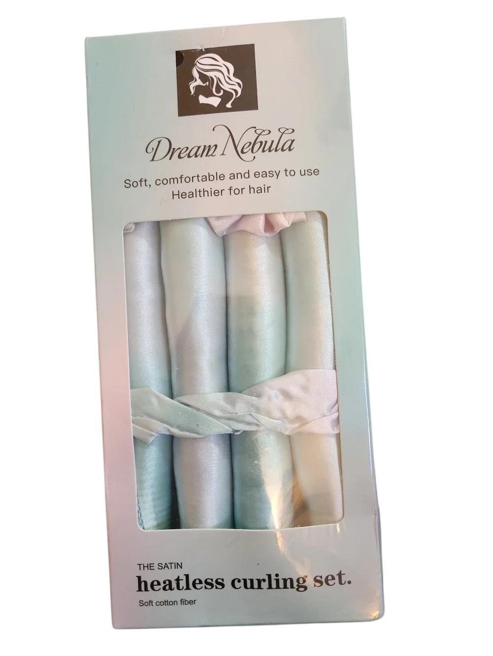 Dream Nebula Satin Heatless Curling Set - Pastel Mint